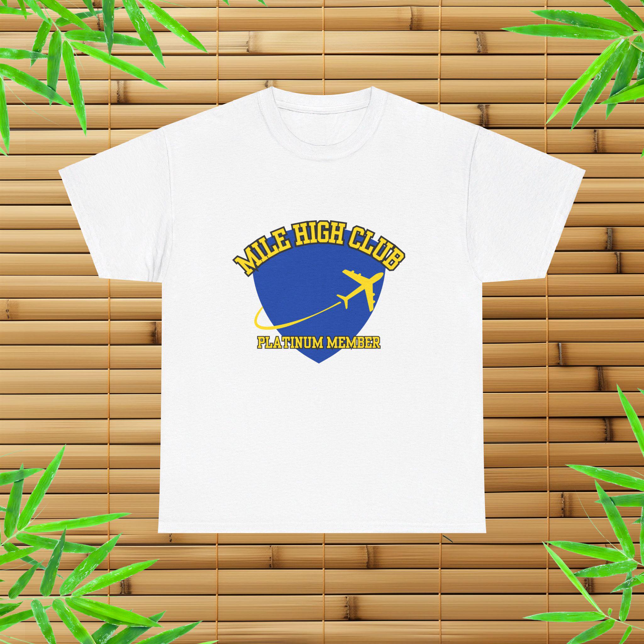 thumbnail image 2 of The Mile High Club Fly Plane Funny Tee T-SHIRT Birthday Gift 2 of 9