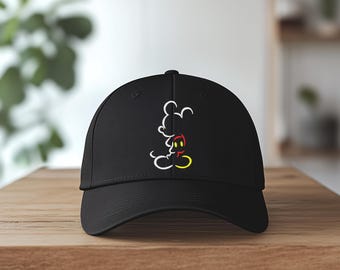 Embroidered Mickey Mouse Baseball Hat, Mickey Ears Embroidered Hat, Magic Kingdom Hat, Disney Trip Hat, Family Vacation Wear