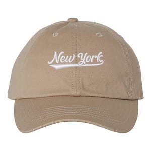 Embroidered New York Baseball Hat, New York City Hat, Baseball Cap,  Retro Hat, Dad Hat, Stylish Hat, New York Traveler Hat