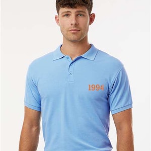 Embroidered Custom 1994 Polo Shirt, Any Year Polo Shirt, Custom Year Polo Shirt, Personalized Year Shirt, Custom 1994 Shirt