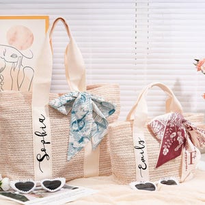 Personalized Beach bag,Custom Burlap Tote Bag,Beach Bag,Wedding Gift,Bridal Shower Bag,Bachelorette Party Bags,Bridesmaid Proposal