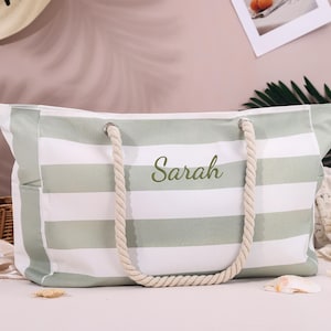 Personalized Beach Bag,Embroidered With Initials Custom Tote,Bridesmaid Tote Bag,Name Tote Bag,LOGO Tote Bag,Bachelorette Party Favors