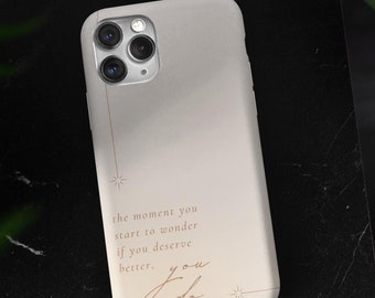 Inspirational Quote iPhone Case, Impact-Resistant Dual Layer