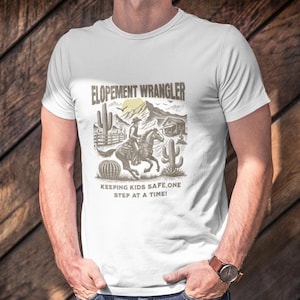 Cowboy T-Shirt Elopement Wrangler T-Shirt Special Education Teacher Shirt Autism Awareness Tee Mental Health T-Shirt Autism Mom Shirt