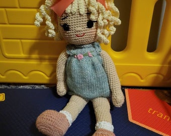 Crochet doll with removable outfit, amigurumi doll for sale, gift for kids