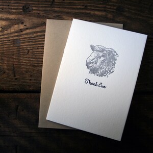 Buchdruck gedruckten danken Ewe Card - Einzelzimmer