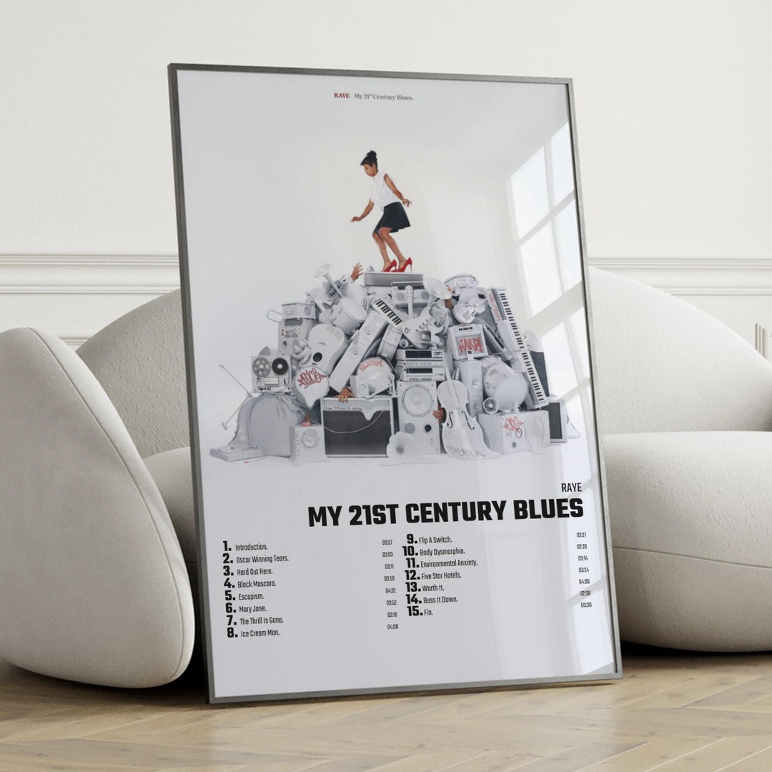 RAYE My 21st Century Blues Album Cover Poster, Wall Art, Digital ...