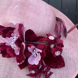 CUSTOM BESPOKE Hat Made to Order Kentucky derby hat, derby hat, floral ascot hat, fascinator, wedding hat, ascot hat, mother of bride hat