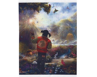 Chief Keef Garden of Eden Velveteen Plush Blanket