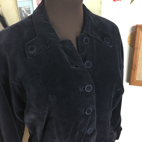 vintage velvet blazer