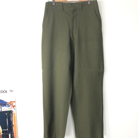 Vintage Military Pants Mens Wool Trousers M-1951 OG-108 | Etsy