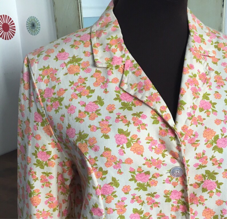 vintage floral blazer