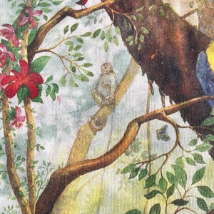 Vintage Liquid Blue Rainforest Preserve Paradise T-Shirt, 1990s Tie Dye Tee XL immagine 15