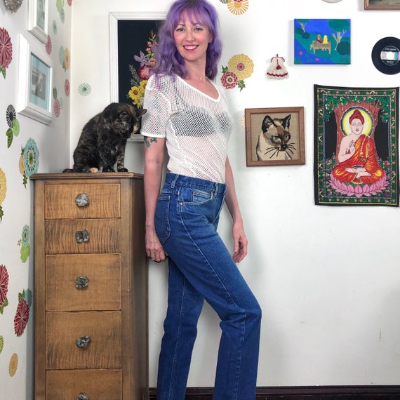 Vintage Mid Rise Lee Jeans, 1980s Boyfriend Jeans… - image 2