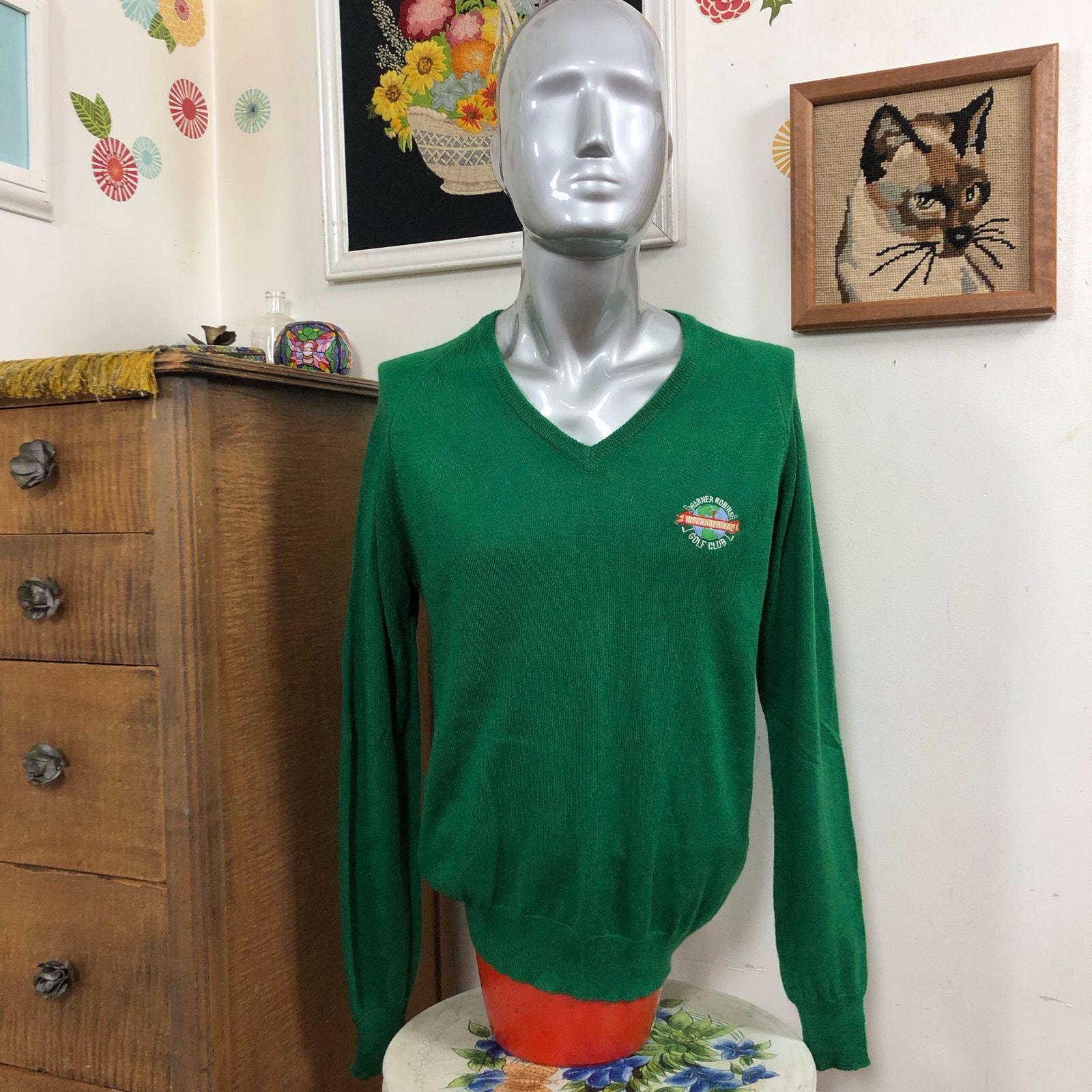 Green Golf Sweater Etsy Ireland