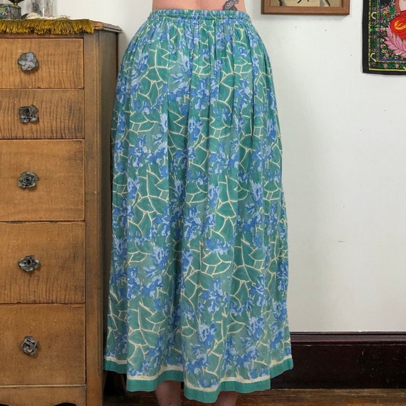 Cotton Gauze Maxi Skirt (L) main image 1