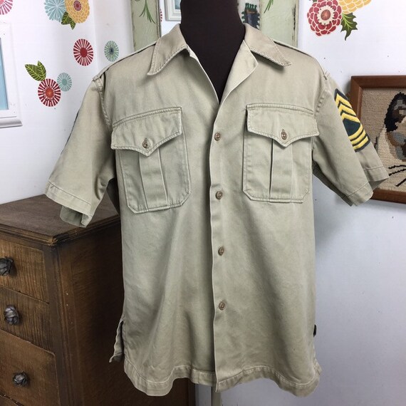 Vintage U. S. Army Field Khaki Shirt 