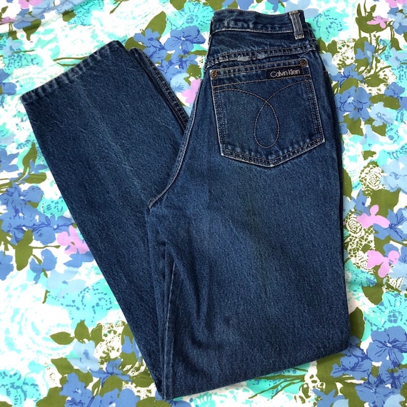 1980s Calvin Klein Designer Jeans Dark 