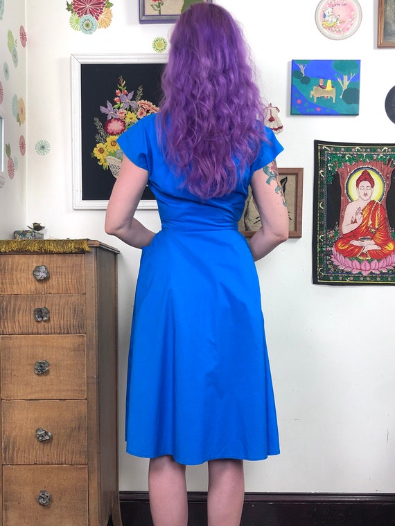 Vintage Swirl Brand Wrap Dress, Embroidered Flora… - image 5