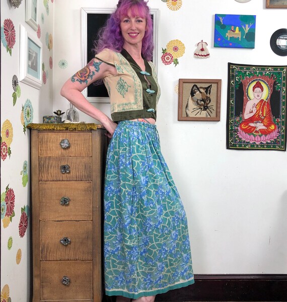 Cotton Gauze Maxi Skirt (L) main image 0