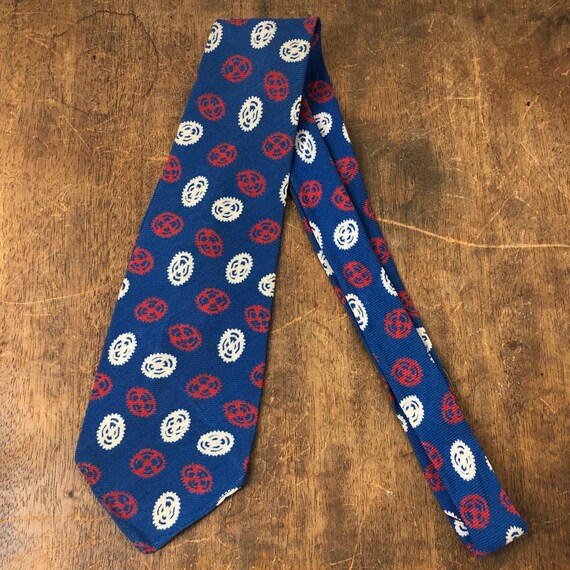 1940s Necktie, Vintage Tie by Sherman; Clipper Tie