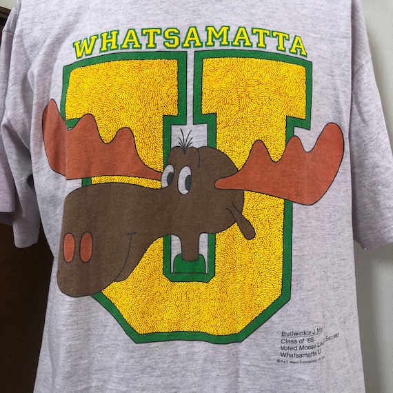 Vintage Bullwinkle Whatsamatta U T-Shirt, 80s 90s… - image 5