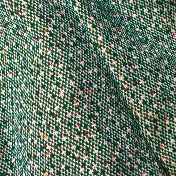 Vintage Polyester Pull-On Pants, 1970s Green Twee… - image 9