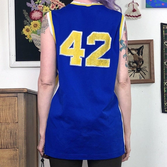 Vintage Lady Champion Basketball Jersey, Notre Da… - image 3