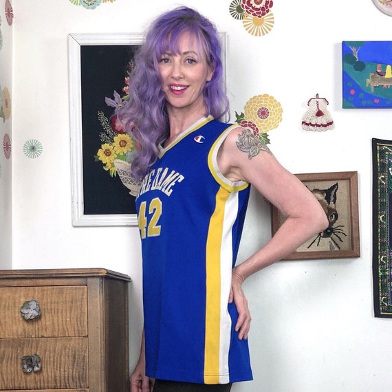 Vintage Lady Champion Basketball Jersey, Notre Da… - image 4