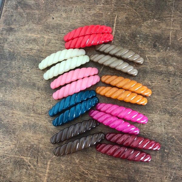 Plastic Barrettes Etsy