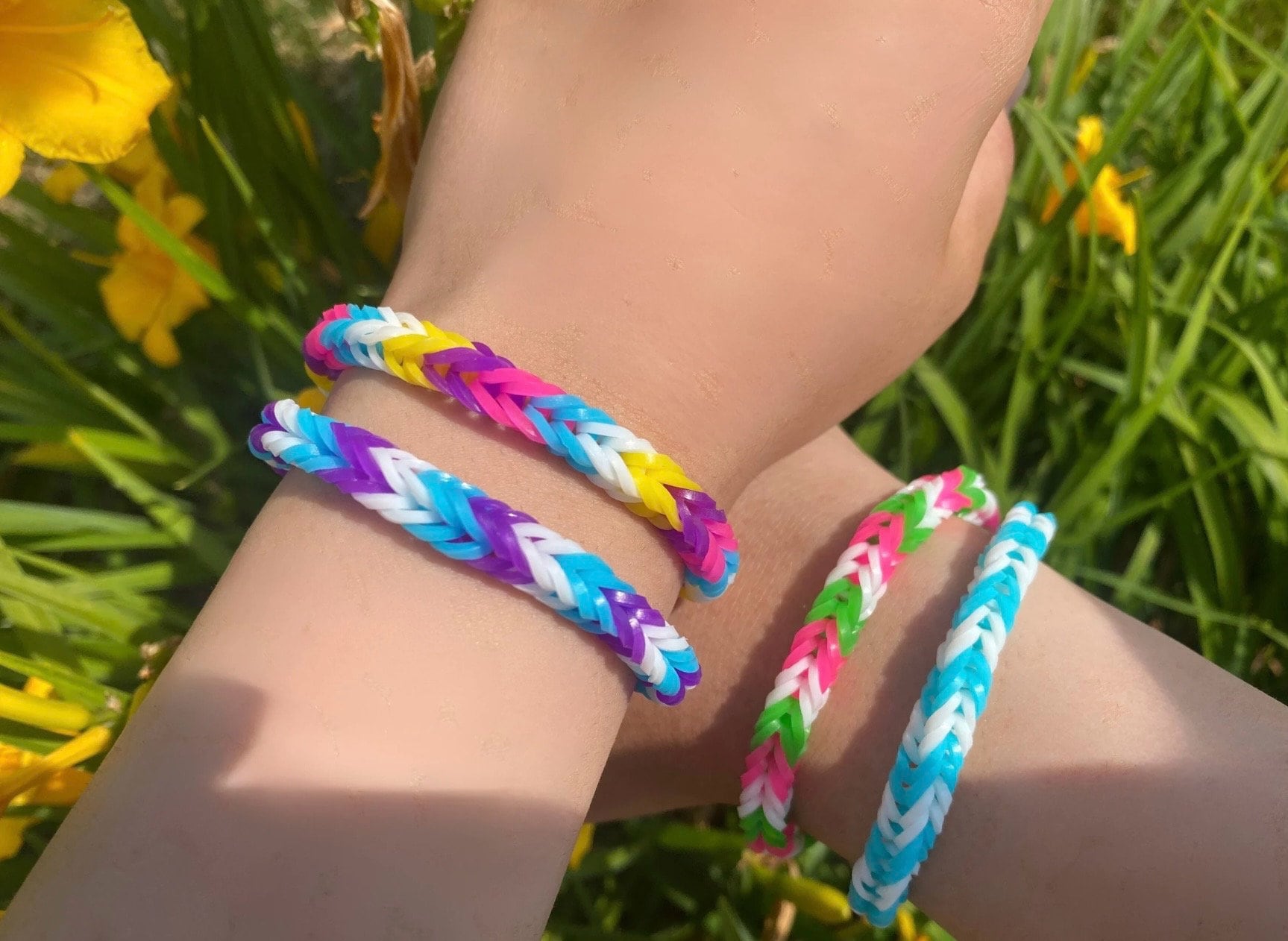 Buy Pink Rainbow Loom Bracelet Online In India India