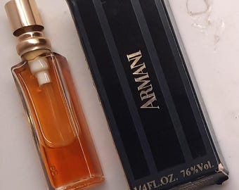 Armani Classic Parfum 7,5 ml 1/4 fl.oz Recambio Spray Pre Barcode Vintage 80s Extrait de Parfum ~80% Completo