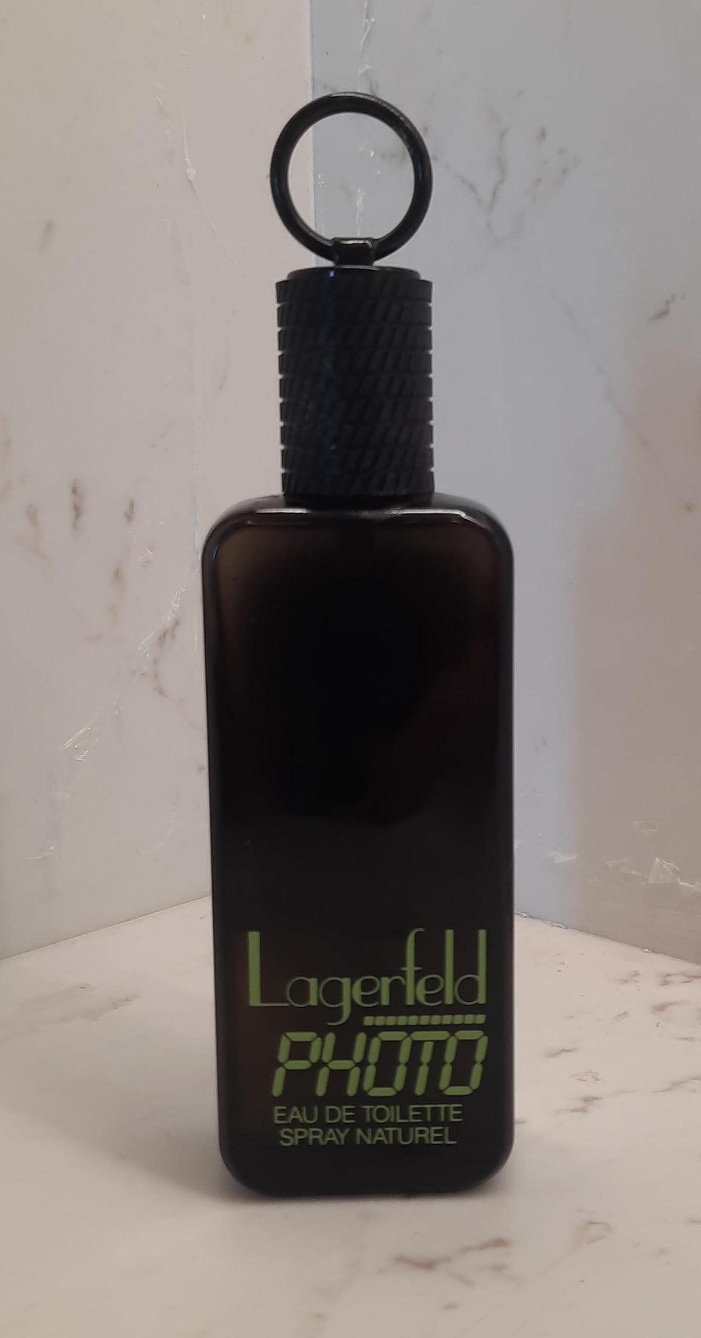 Photo Karl Lagerfeld Eau De Toilette 125 Ml 4 Fl.oz Spray Vintage 1990 First Edition Unboxed Used ~40% Full (please See Photo)