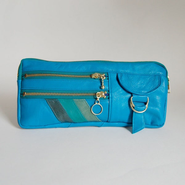 Vigga clutch in turquoise