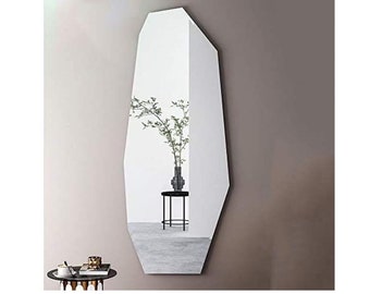 Asymmetrical Full Length Mirror: Frameless Irregular Wall Decor