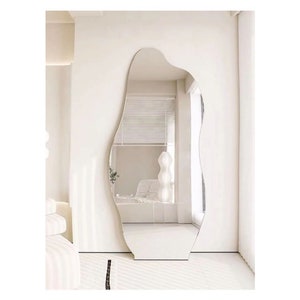 Asymmetrical Full Length Floor Mirror: Large Irregular Wall Decor