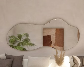Asymmetrical Wall Mirror: Large Irregular Shaped Decorative Mirror
