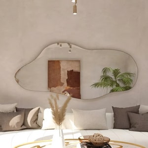 Asymmetrical Wall Mirror: Large Decorative Irregular Mirror