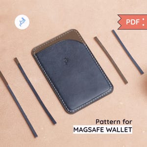 Cartera Magsafe (versión Hideout) - Patrón/plantilla de cuero en PDF