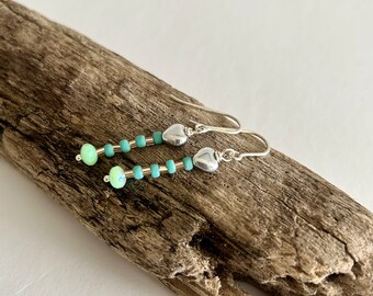 Goldfish Earrings - Czech Glass Beaded Earrings with Sterling Silver Hooks