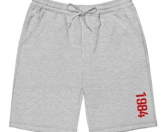 1984: Pantalones cortos de felpa para hombre