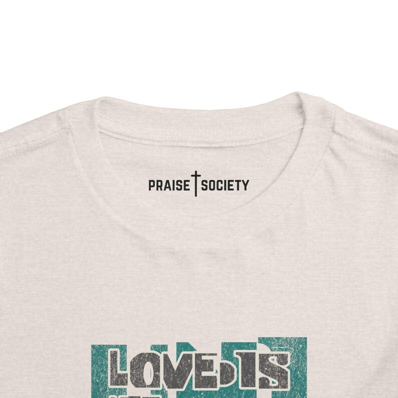 Universal Love Language: Christian Toddler Tee - Praise Society image 3