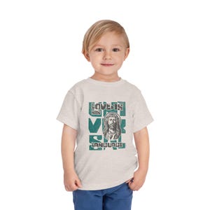Universal Love Language: Christian Toddler Tee - Praise Society image 1