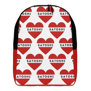 SVRN_T // I HEART SATOSHI Minimalist Backpack