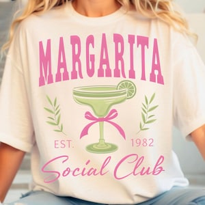 Margarita Social Club Png Sublimation | Retro Summer Png | Beach Vibes Png | Summer Vibes Png | Trendy Summer Png | Girls Club Bachelorette