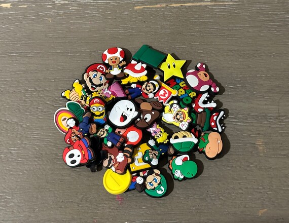 Mario and Luigi Croc Charms Super Mario Croc Charms Princess Peach Shoe Charm Shoe Charms for Kids Clogs Charms Clog Charms Etsy UK
