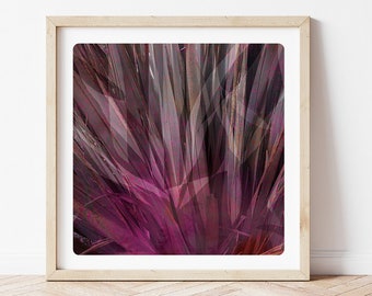 Leaves Photography Textures in nature  with painted details in pink Fine Art Print Vegetal  l ROE