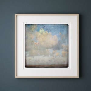 Cloudy sky on a beach Bright Seascape photography  Fine Art Print CIEL 2
