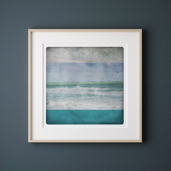 Turkoois zeegezicht fotografie Ocean Waves fine-art print