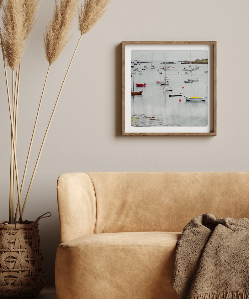 Bateaux landscape photography fish boats fine art print harbour in Brittany France BATEAUX image 6